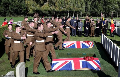 Hundreds Gather As 13 Unknown British And Commonwealth Soldiers From