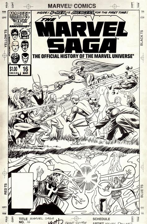 Marvel Comics Of The 1980s 1986 Anatomy Of A Cover Marvel Saga 16