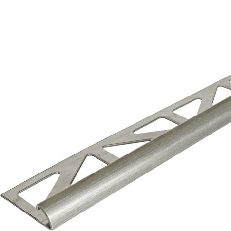 Dural Durondell Profile 12 In Bullnose Brushed Stainless Steel Metal