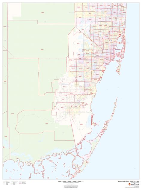 Miami Dade County Zip Code Map Florida