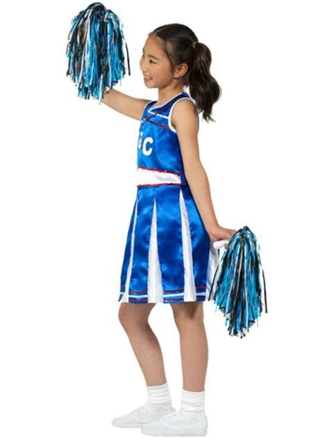 Blauwe Meisjes Cheerleader Pakje Feestkledingnl