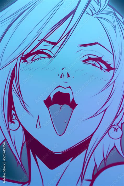 Anime Drawing Facial Expressions Of A Yandere Girl Ahegao Generative
