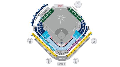Tropicana Field Seating Map Tampa Bay Rays