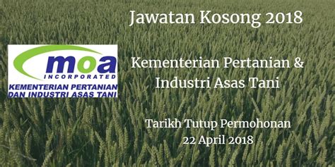 Kementerian pertanian & industri asas tani malaysia. Kementerian Pertanian & Industri Asas Tani Jawatan Kosong ...