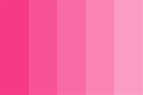 Monochromatic Colors Of Pink Color Palette