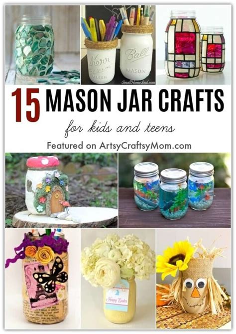 15 Mesmerizing Mason Jar Crafts For Kids And Teens
