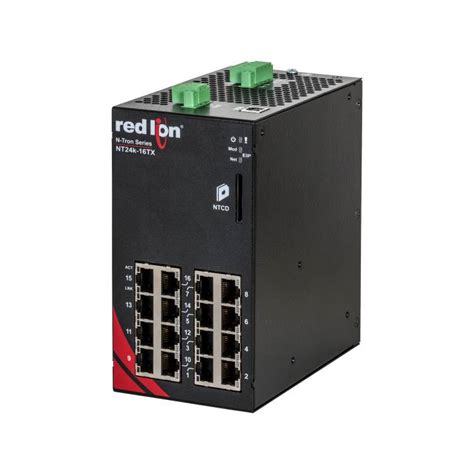 Red Lion N Tron Nt24k 16tx Gigabit Managed Ethernet Switch 16 Rj45