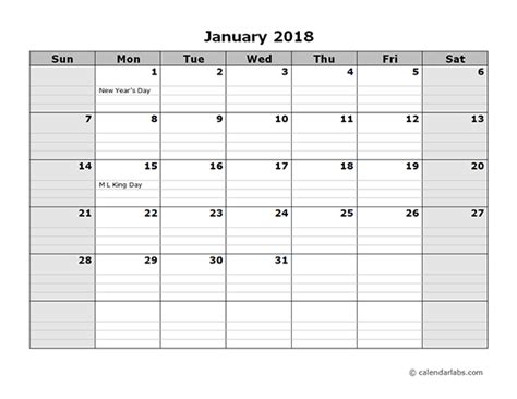 2018 Monthly Planner Pdf Vlerogc
