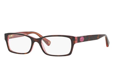 Coach Hc6040 Brooklyn Pink Tortoise Eyeglasses ® Free Shipping