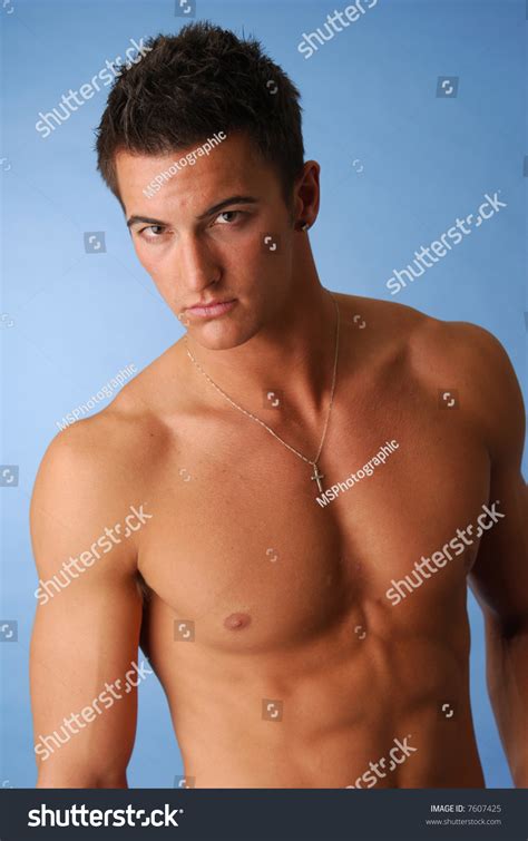 Handsome Young Man No Clothes On Stock Photo 7607425 Shutterstock
