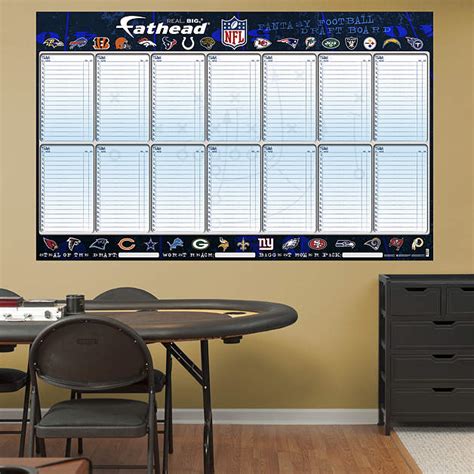 Free fantasy football draft kit from the best experts at nfl.com! NFL Dry-Erase Fantasy Draft Board (2009) - NFL - NFL