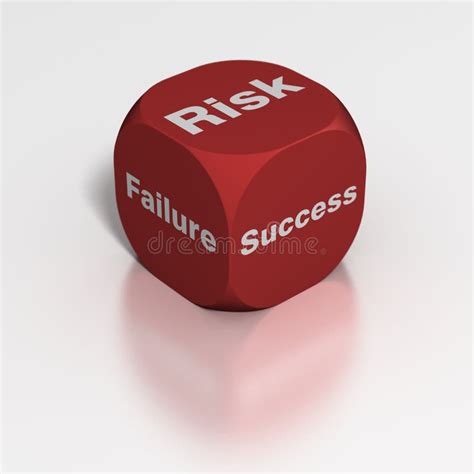 Dice Risk Failure Or Success Stock Illustration Illustration Of
