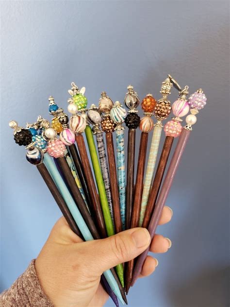 Have a little fun creating your own hair accessories in the perfect style and colors! DIY hair sticks | Diy hairstyles, Hair sticks, Hair accessories