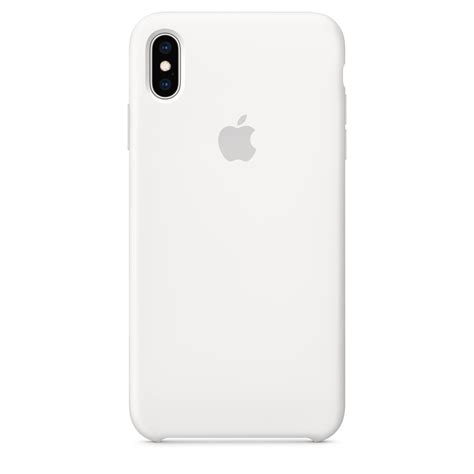 Iphone Xs Max Silicone Case — White Apple Au