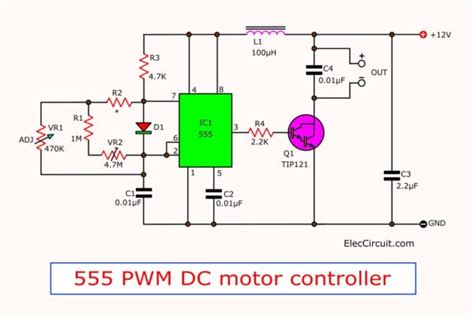 555 Pwm Led Dimmer Circuit Diagram Power Battery Saving