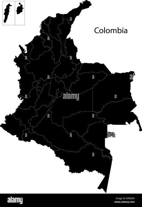 Colombia Mapa De Ubicacion Imágenes De Stock En Blanco Y Negro Alamy