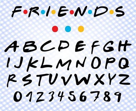 Friends Font Svg Friends Font Svg Files For Cricut And Etsy Canada