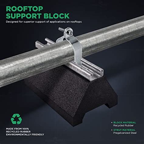 Highcraft Stc 10t Rooftop Pipe Support Block With Galvanized Steel