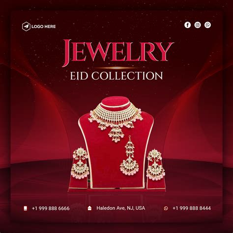 Jewelry Social Media Post Advertising Jewellery Banner On Behance