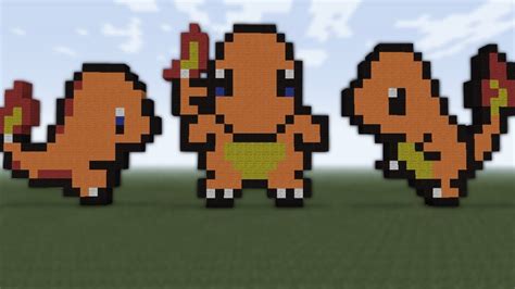 Como hacer tu primer pixel art fácil | pixel art para principiantes. Minecraft tutorial:Pixel art como construir a Charmander (3 formas) - YouTube