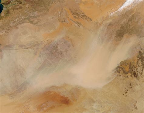 Dust Storm In The Sahara Desert