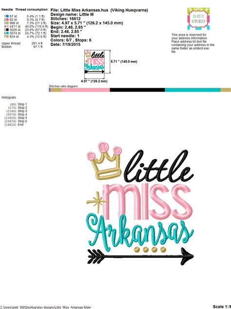 Little Miss Arkansas 5x7