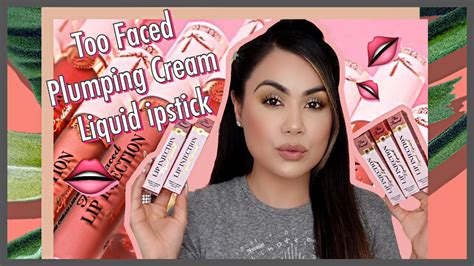 Too Faced Lip Injection Power Plumping Cream Liquid Lipstick Swatch And Review YouTube