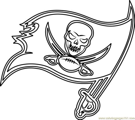 Tampa Bay Buccaneers Logo Coloring Page For Kids Free Nfl Printable