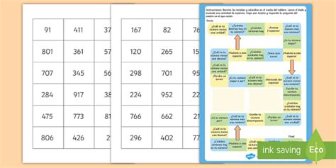 Juego De Mesa Valor Posicional Teacher Made Twinkl