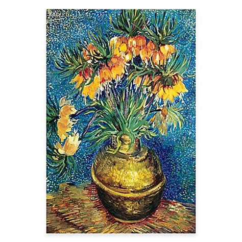 100,5 x 76,5 cm * museum: Vincent Van Gogh Vase with Flowers Canvas Wall Art - Bed ...