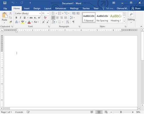 Word 2016 Getting Started With Word