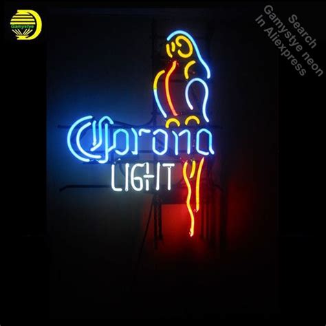 Neon Signs For Corona Light Parrot Bay Neon Bulb Sign Beer Bar Pub