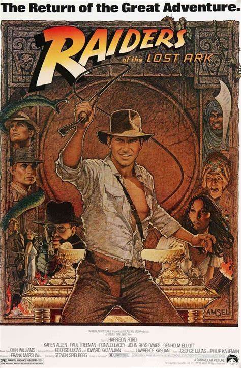 1981 Indiana Jones Raiders Of The Lost Ark Movie Poster Print Harrison