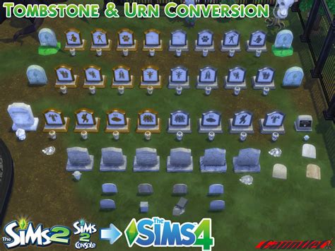 Sims2 To Sims4 Tombstone And Urn Conversion By Gauntlet101010 On Deviantart