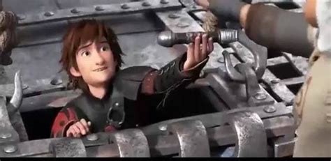 Hiccup Giving His Sword To One Of Erets Men How To Train Your