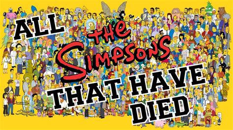 Top 10 Major Simpsons Characters Who Tragically Died