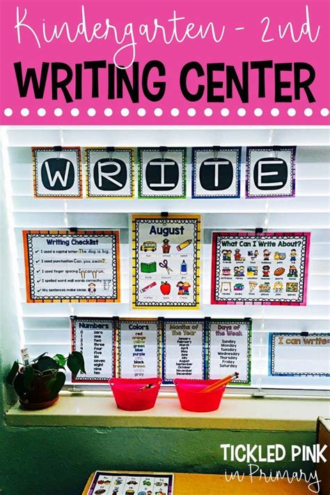 Writing Center For Kindergarten 1st Grade 2nd Grade Writing Center