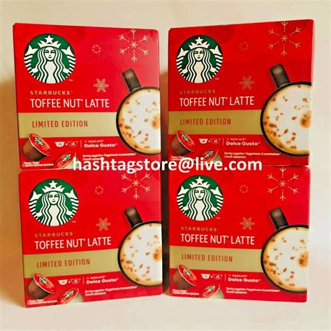 Starbucks Toffee Nut Latte Nescafe Dolce Gusto Coffee Machine Capsules