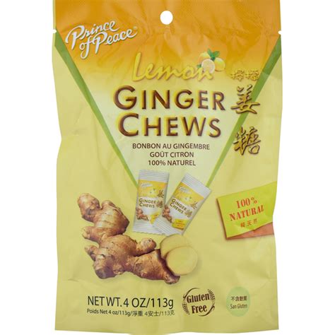 Prince Of Peace Ginger Chews Lemon 4 Oz Instacart