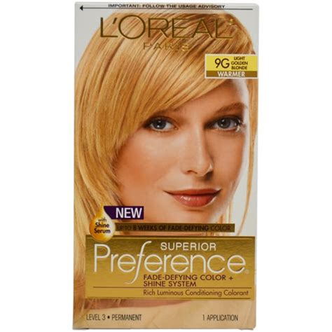 Loreal Paris Superior Preference 9g Light Golden Blonde Hair Color 1 Application Free