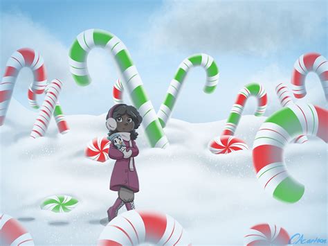 25 Days Drawing Challenge Day 1 Candy Canes By Cacartoon On