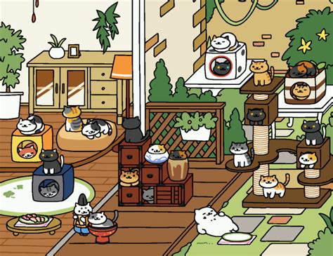 So Many Kitties Neko Atsume Wallpaper Walpapers Cute Really Cool