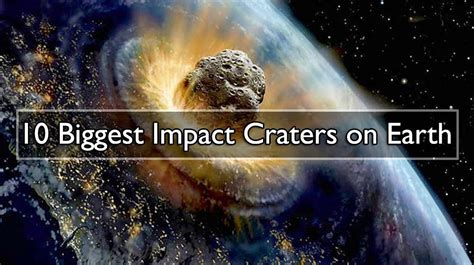 10 Biggest Impact Craters On Earth Geology Page