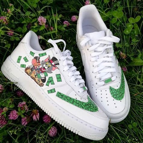 Custom Tom And Jerry Shoes For Air Force 1 Graffiti Hand Painted