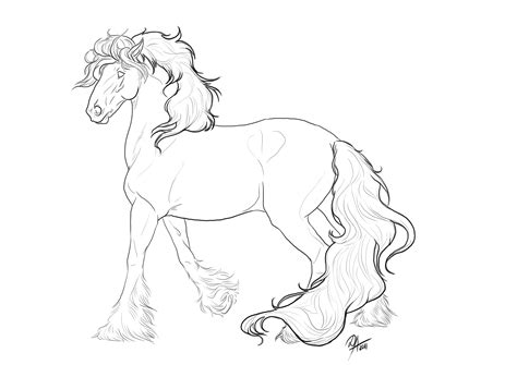 Select from 35970 printable crafts of cartoons, nature, animals, bible and many more. FREE Lineart - Gypsy Vanner by Darya87 on DeviantArt