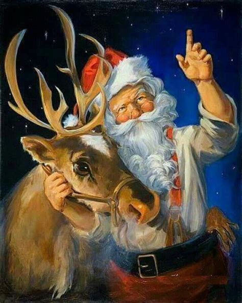 pin by lizette pretorius on santa with reindeer christmas prints christmas art christmas
