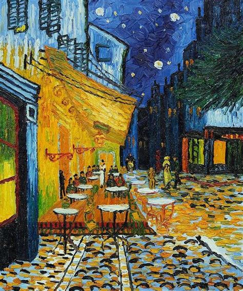 Cafe Terrace At Night By Vincent Van Gogh Description Of The Painting