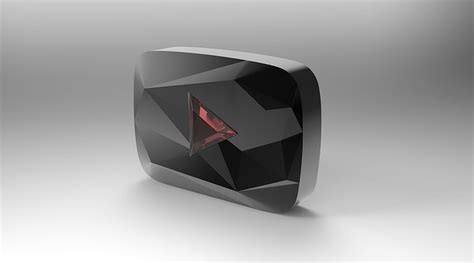 Youtube 100 Million Subscribers Red Diamond Play Button Award 3d Model