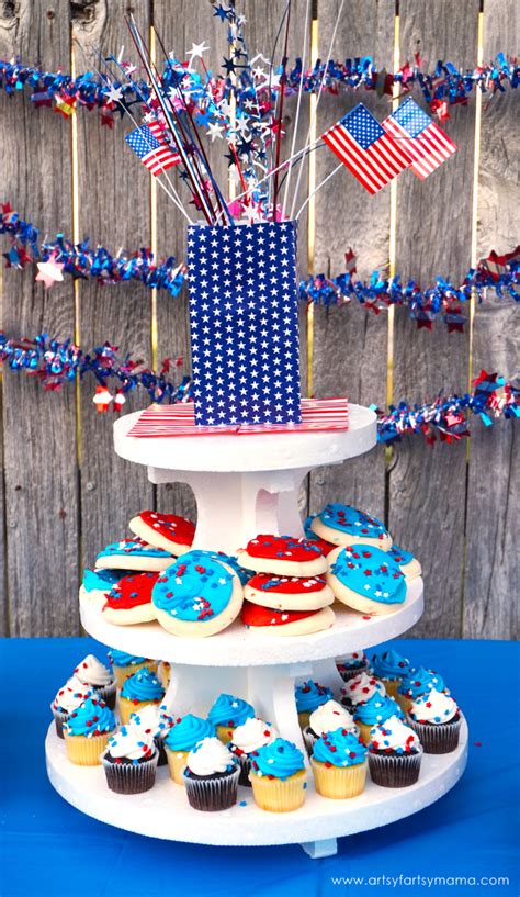 July 4th stars and stripes firecracker birthday invitation. 4th of July Backyard Party Ideas | artsy-fartsy mama