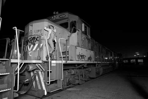 Tracks Rail Railroad Train Metro Underground Metropolitan Girl Sexy